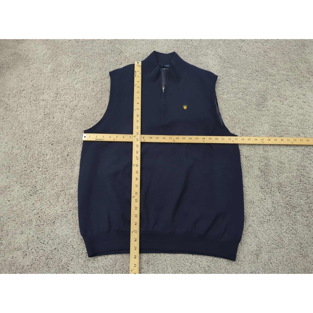 Fairway & Greene Sweater Vest‎ Mens XL Merino Wool Spanish Oaks Golf Club Acorn - Picture 6 of 10
